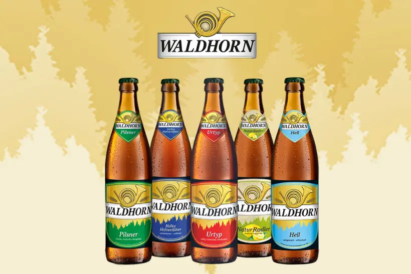 Biersortiment der Eigenmarke Waldhorn